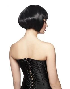 Spirit Halloween Short Black Bob Wig 9 Spirit Halloween Short Black Bob Wig -MELONHALLOW Sales 00145656 d