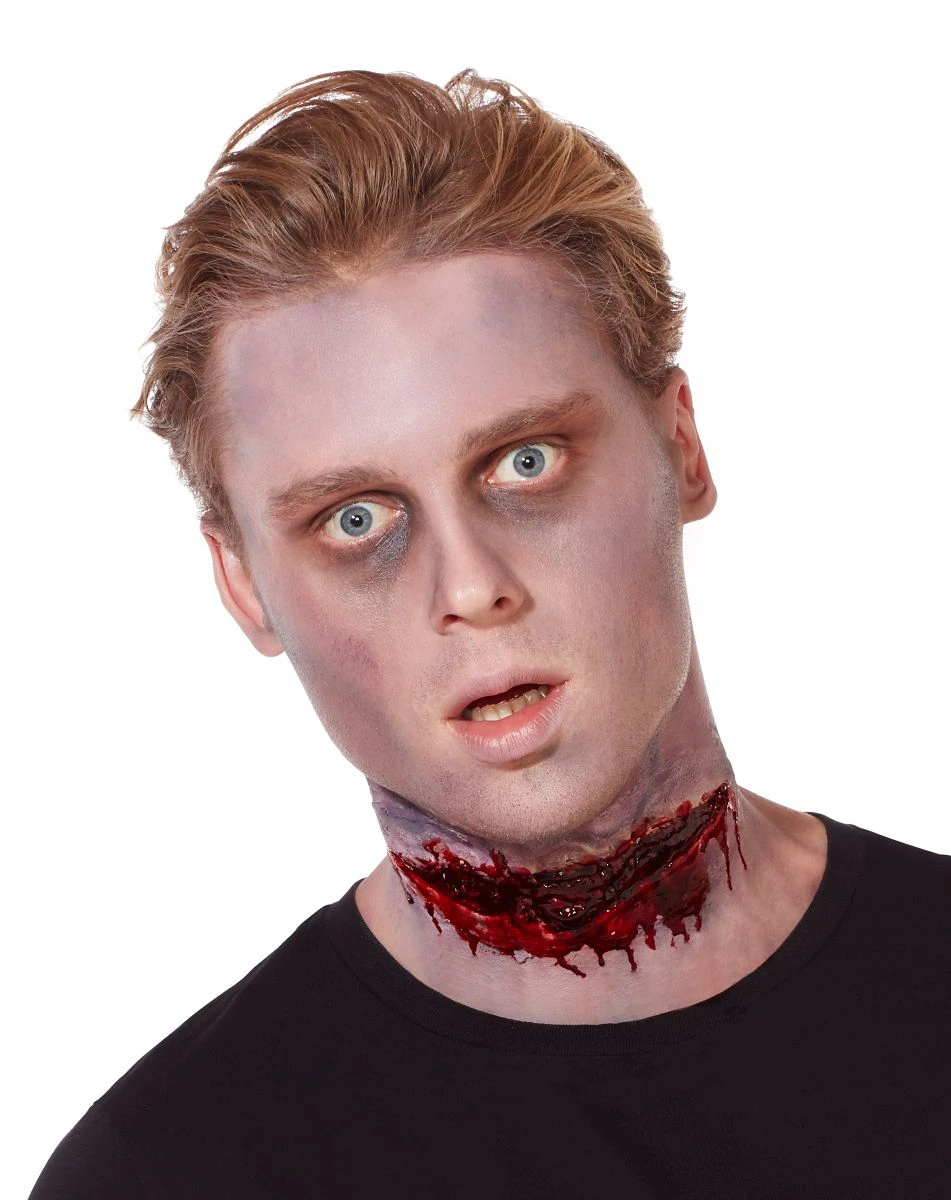 Spirit Halloween Slashed Neck Appliance Kit 3 Spirit Halloween Slashed Neck Appliance Kit