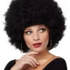 Spirit Halloween Black Afro Wig -MELONHALLOW Sales 00414565 a