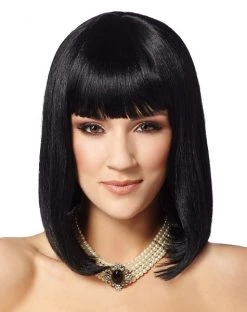 Spirit Halloween Black Pageboy Wig