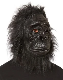 Spirit Halloween Black Ape Full Mask and Hands -MELONHALLOW Sales 01031053 b
