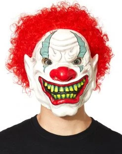 Spirit Halloween Foamy the Clown Full Mask