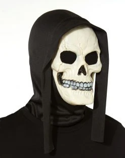 Spirit Halloween Glow In the Dark Skull Full Mask -MELONHALLOW Sales 01035021 c