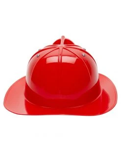Spirit Halloween Red Fire Chief Helmet -MELONHALLOW Sales 01067693 c