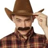 Spirit Halloween Cowboy Brown Mustache