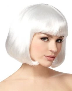 Spirit Halloween White Bob Wig