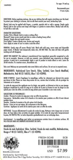 Spirit Halloween Bloody Scab - 1 oz. -MELONHALLOW Sales 01175538 b