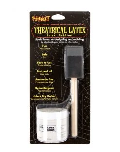Spirit Halloween White Liquid Latex and Brush Kit - 2 oz