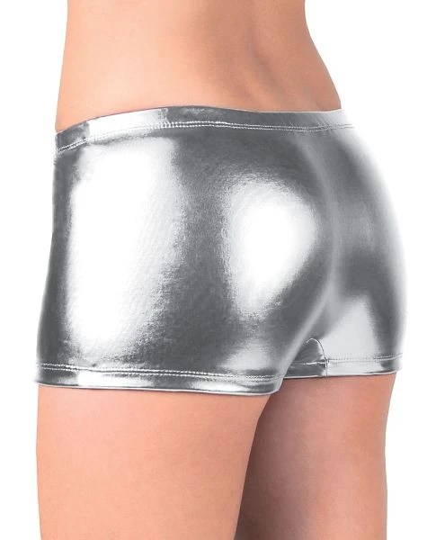 Spirit Halloween Metallic Boyshort Panties - Silver 4 Spirit Halloween Metallic Boyshort Panties - Silver - Image 2