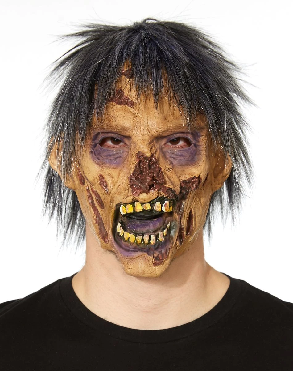 Spirit Halloween Decaying Face Zombie Mask 3 Spirit Halloween Decaying Face Zombie Mask