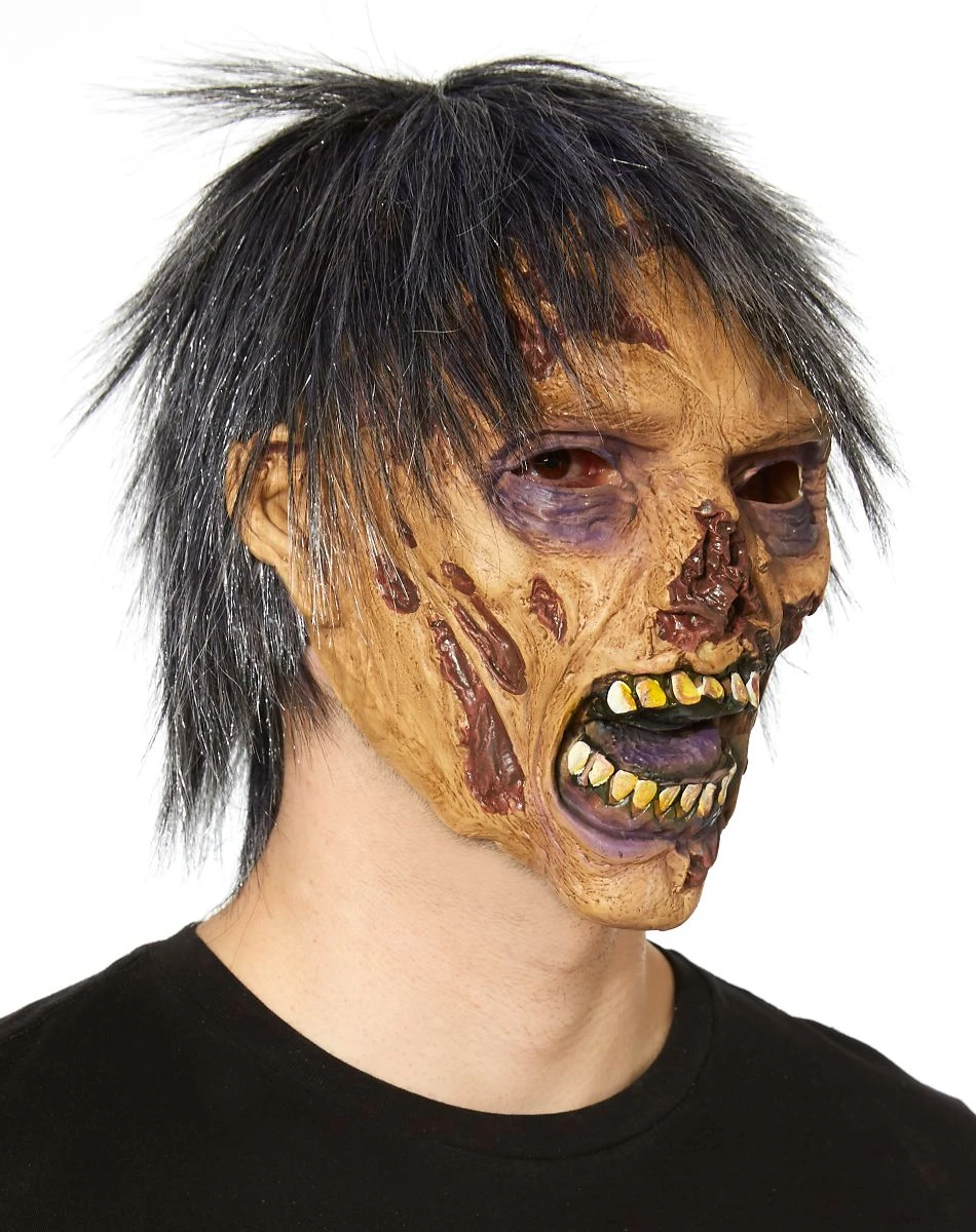 Spirit Halloween Decaying Face Zombie Mask 4 Spirit Halloween Decaying Face Zombie Mask - Image 2