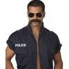 Spirit Halloween Brown Handlebar Mustache -MELONHALLOW Sales 01227792 a