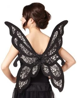 Spirit Halloween Black Butterfly Wings