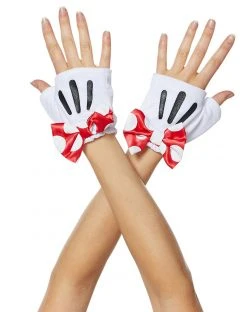 Spirit Halloween Red Minnie Gloves - Disney