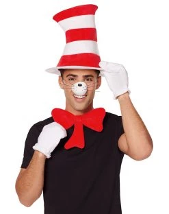 Spirit Halloween Cat in the Hat Costume Kit Deluxe - Dr. Seuss