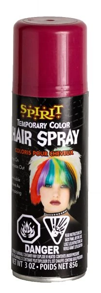 Spirit Halloween Burgundy Hairspray