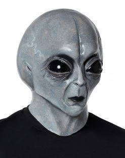 Spirit Halloween Area 51 Alien Full Mask -MELONHALLOW Sales 01271477 c