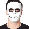 Spirit Halloween White Skeleton Half Mask