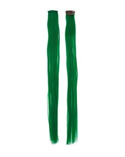 Spirit Halloween Neon Green Clip In Hair Extensions