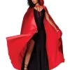 Spirit Halloween Red Satin Hooded Womens Cape 2 Spirit Halloween Red Satin Hooded Womens Cape -MELONHALLOW Sales 01277581 a