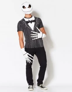 Spirit Halloween Jack Skellington Half Mask - The Nightmare Before Christmas 6 Spirit Halloween Jack Skellington Half Mask - The Nightmare Before Christmas -MELONHALLOW Sales 01278407 b