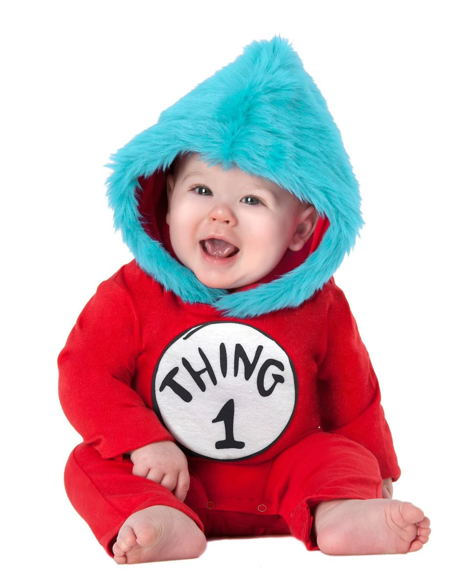 Spirit Halloween Baby Thing 1 and Thing 2 Costume - Dr. Seuss 3 Spirit Halloween Baby Thing 1 and Thing 2 Costume - Dr. Seuss