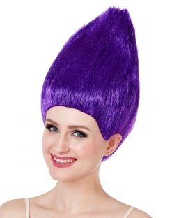 Spirit Halloween Purple Pointed Wig