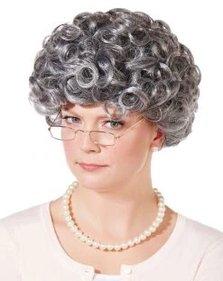 Spirit Halloween Curly Old Woman Wig