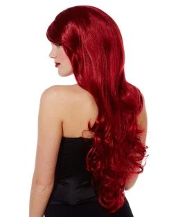 Spirit Halloween Lethal Bombshell Red Wig -MELONHALLOW Sales 01297340 c