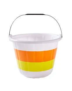 Spirit Halloween Candy Corn Plastic Pail