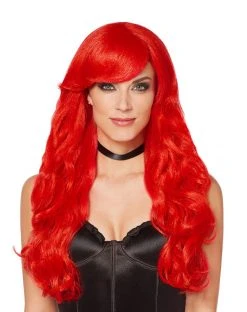 Spirit Halloween Red Curls Wig