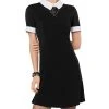 Spirit Halloween Black Collared Dress 2 Spirit Halloween Black Collared Dress -MELONHALLOW Sales 01315480 a
