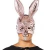 Spirit Halloween Metallic Pink Bunny Half Mask 2 Spirit Halloween Metallic Pink Bunny Half Mask -MELONHALLOW Sales 01321322 a