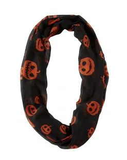 Spirit Halloween Pumpkin Scarf