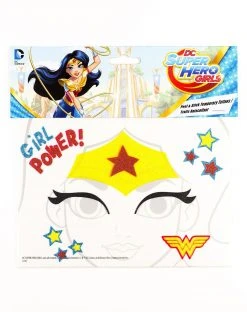 Spirit Halloween Wonder Woman Face Tattoo - DC Super Hero Girls