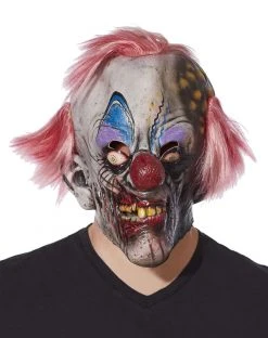Spirit Halloween Crispy Zombie Clown Full Mask