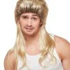 Spirit Halloween Blonde Mullet Wig -MELONHALLOW Sales 01340132 a