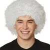 Spirit Halloween White Afro Wig 1 Spirit Halloween White Afro Wig -MELONHALLOW Sales 01340298 a
