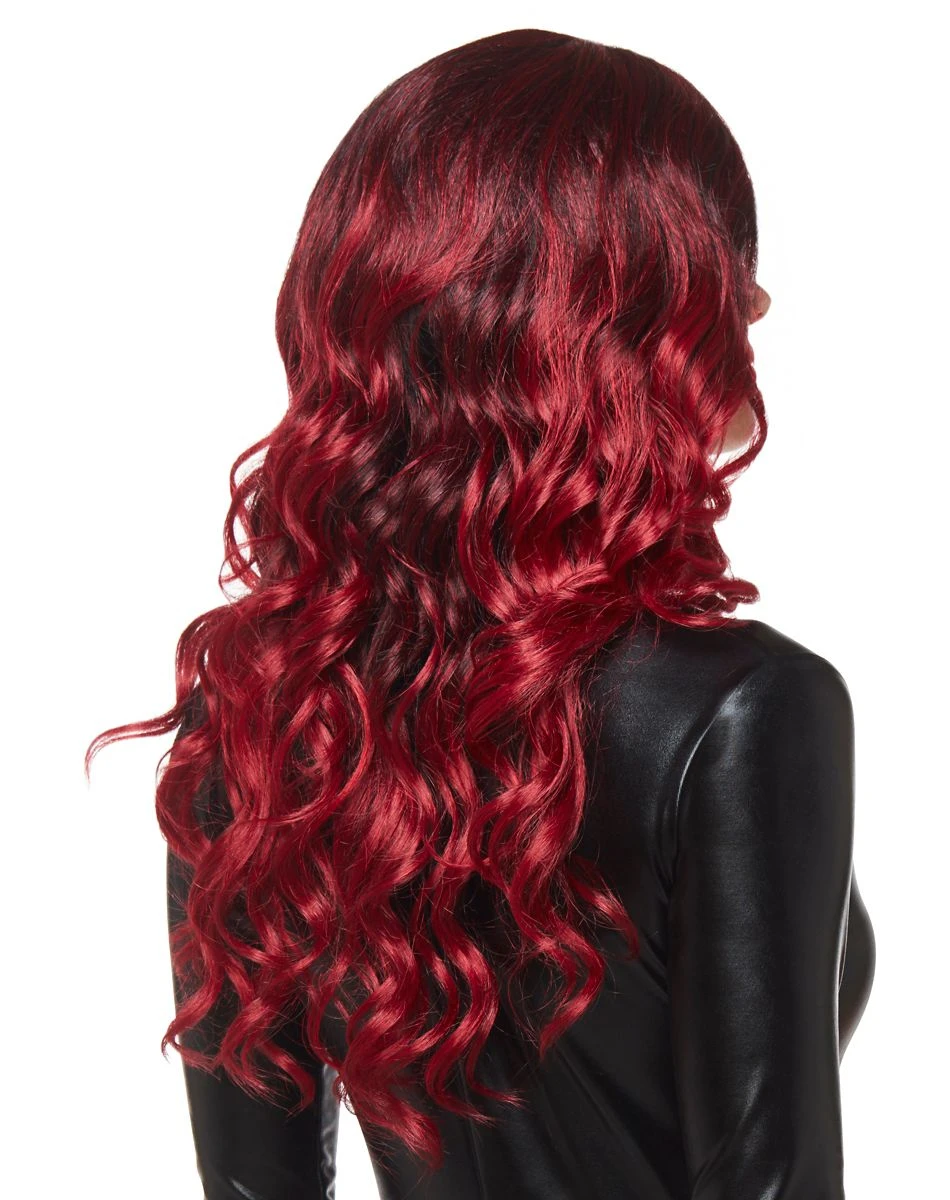 Spirit Halloween Burgundy Ombre Wig 4 Spirit Halloween Burgundy Ombre Wig - Image 2