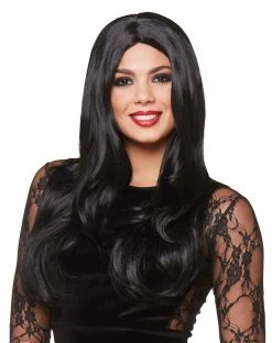 Spirit Halloween Long Black Wig