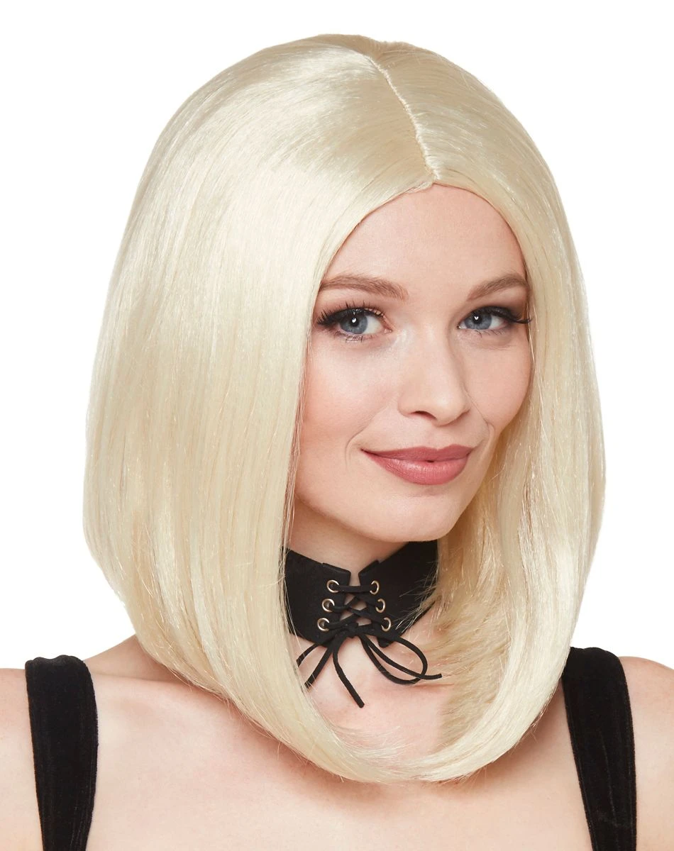 Spirit Halloween Blonde Bob Wig 3 Spirit Halloween Blonde Bob Wig