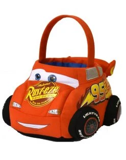 Spirit Halloween Lightning McQueen Plush Treat Bucket - Cars