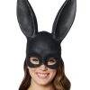 Spirit Halloween Black Glitter Bunny Mask 2 Spirit Halloween Black Glitter Bunny Mask -MELONHALLOW Sales 01347780 a