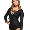 Spirit Halloween Adult Black Lace Up Bodysuit 2 Spirit Halloween Adult Black Lace Up Bodysuit -MELONHALLOW Sales 01351790 a