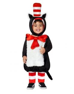 Spirit Halloween Toddler Faux Fur Cat in the Hat Belly Costume - Dr. Seuss