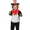 Spirit Halloween Baby Hooded Cat in the Hat One Piece Costume - Dr. Seuss -MELONHALLOW Sales 01355627 a