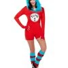 Spirit Halloween Adult Thing 1 and Thing 2 Romper Costume - Dr. Seuss 2 Spirit Halloween Adult Thing 1 and Thing 2 Romper Costume - Dr. Seuss -MELONHALLOW Sales 01360049 a