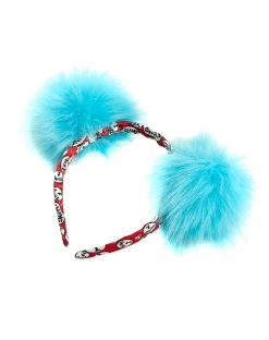 Spirit Halloween Faux Fur Thing One and Thing Two Headband - Dr. Seuss -MELONHALLOW Sales 01365337 b
