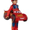 Spirit Halloween Toddler Lightning McQueen 3D Car Ride-Along Costume - Cars -MELONHALLOW Sales 01369461 a