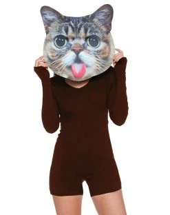Spirit Halloween Adult Brown Hooded Romper 8 Spirit Halloween Adult Brown Hooded Romper -MELONHALLOW Sales 01371384 c